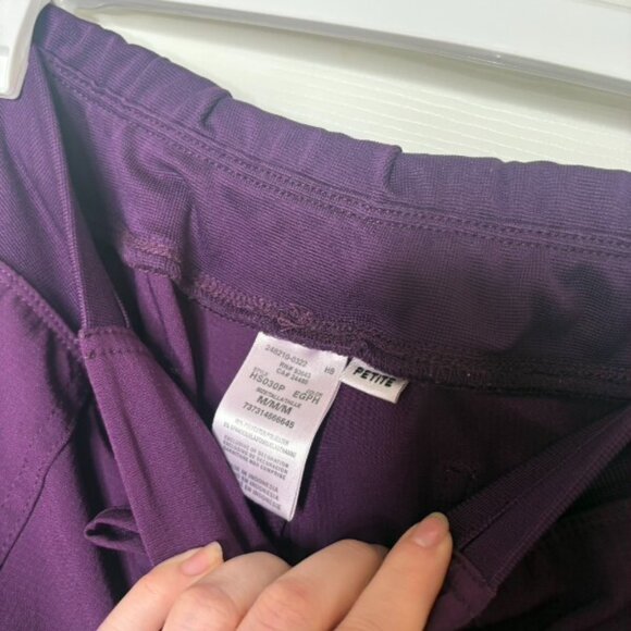 HeartSoul - Medium Petite Scrub Pants Eggplant - Picture 4 of 4